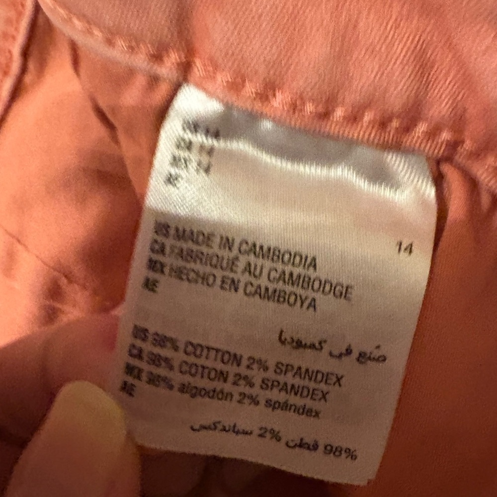 NWOT Peach Cotton Blend Wide-Leg Jeans — Style & Co — Size 14 - Picture 3 of 9
